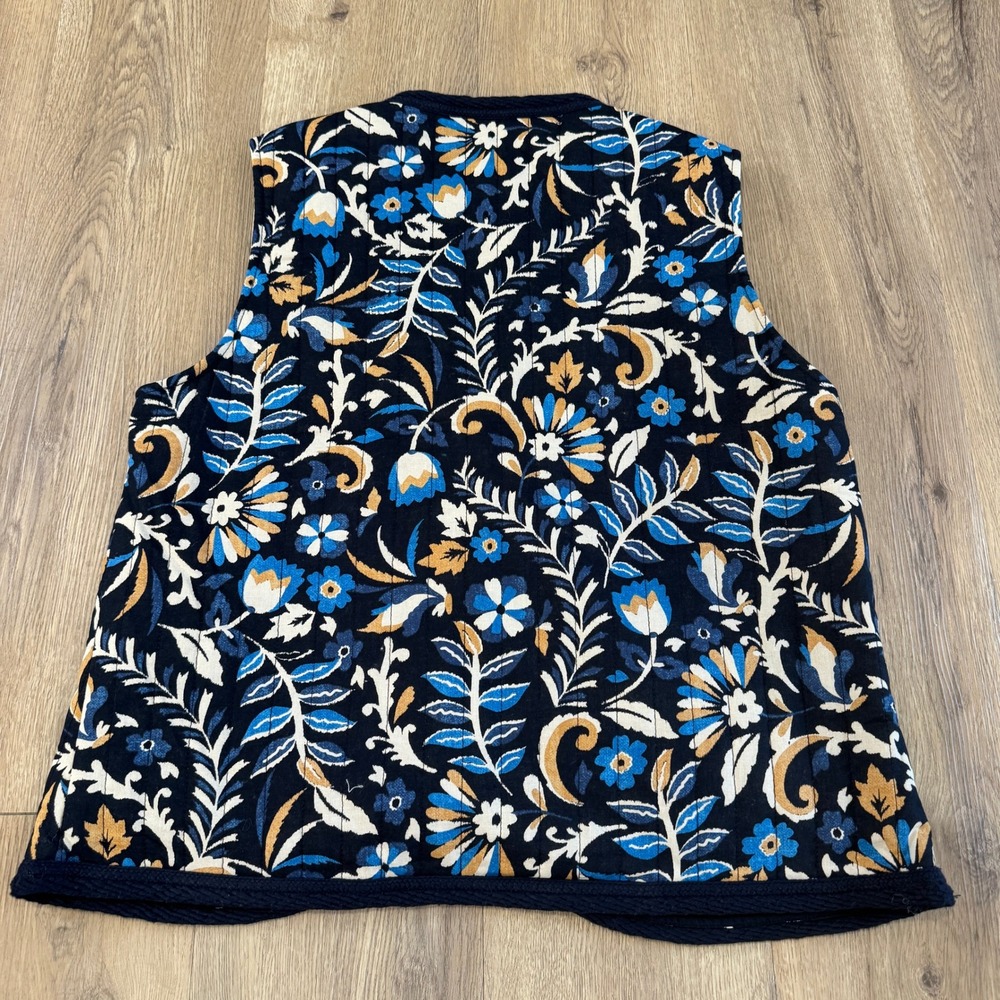 Bagatelle Collection New York Quilted Floral Print Vest Women's Size Medium NWT - Picture 6 of 6